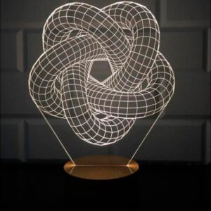 3D Naktinis šviestuvas - Spiralė