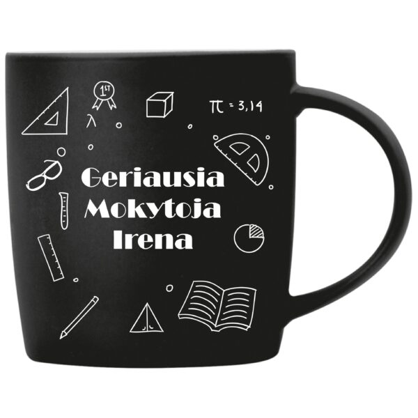 Graviruotas puodelis Mokytojai