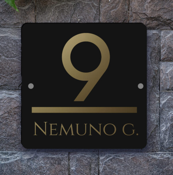 Namo ženklas, Gatvės numeris