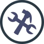 Informaciniu-lenteliu-montavimo-paslaugos-icona-plaktukas-ir-verzliaraktis-apskritime