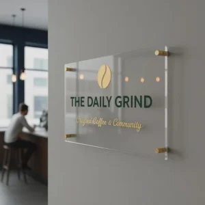 skaidraus-akrilo-lentele-su-auksiniais-laikikliais-kavinei